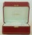 Red Cartier Jewelry Storage Watch Box in Red Leather Gilt Embossed For Sale - Image 8 of 12