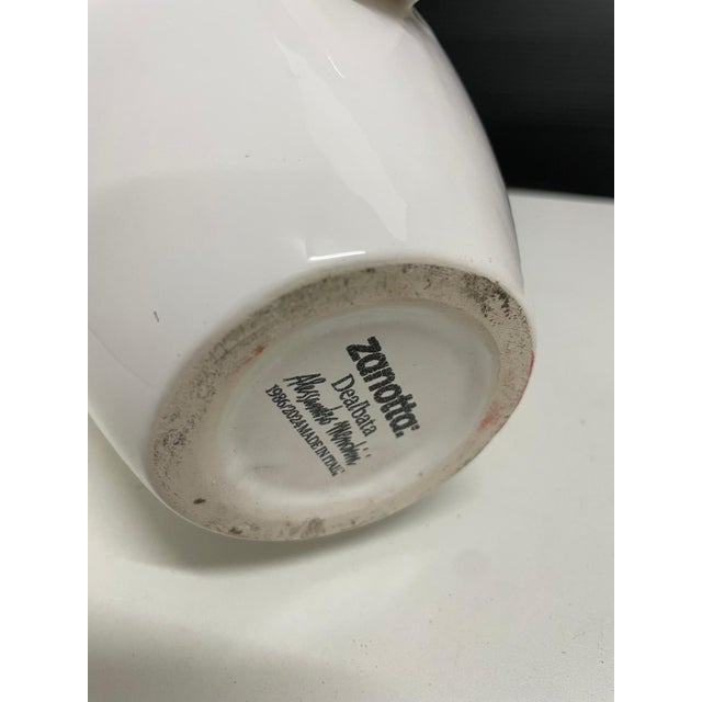 Deabaltea Vase in White Glazed Clay by Alessandro Mendini for Zanotta, 2010s For Sale - Image 6 of 9