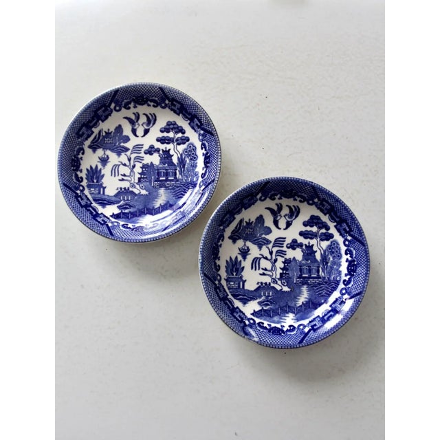 Vintage Blue Willow Bowls Pair For Sale - Image 6 of 11