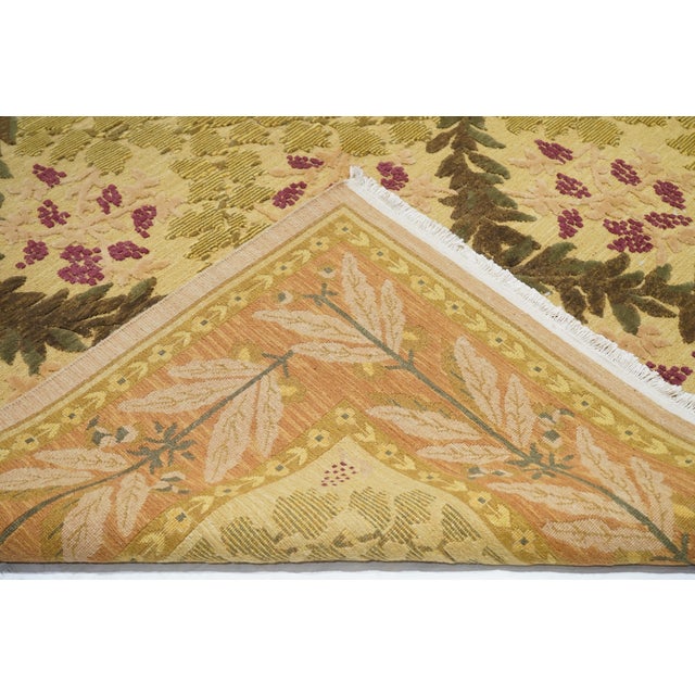 Gold Turkish Sumak Rug 8'0" X 10'0" For Sale - Image 8 of 8