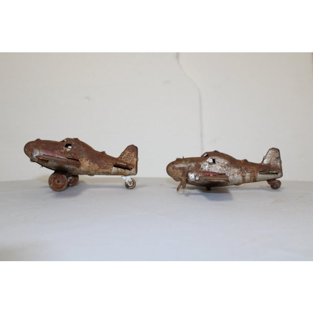 1950s Americana Memorabilia Aircraft Ww2 Twin Engine Toy Planes Set B For Sale - Image 5 of 13