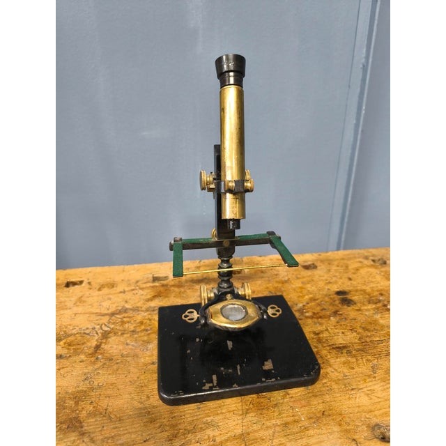 Antique Wood and Copper Combination Microscope, 1850s For Sale - Image 4 of 18