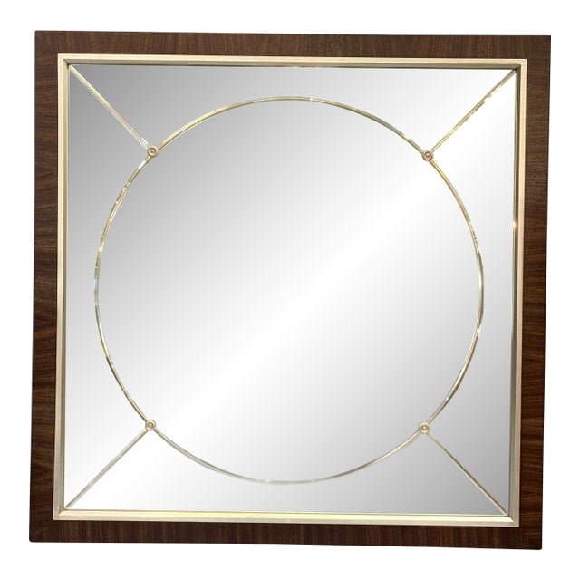 Ethan Allen Etched Wall Mirror For Sale
