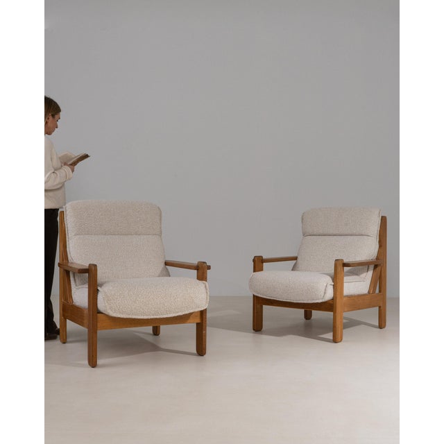 19th Century 19th Century France Brutalist Beige Wood Armchair For Sale - Image 5 of 11