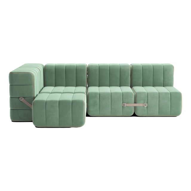 Flexible Small Corner Sofa by Ambivalenz, Set of 9 For Sale