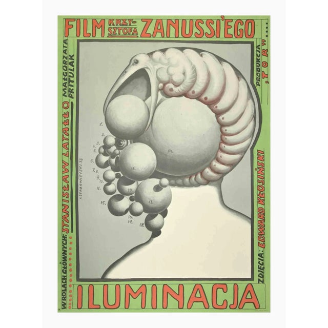 Vintage Poster Iluminacia is an offset realized in 1973. Edition of 5.000. Good condition.