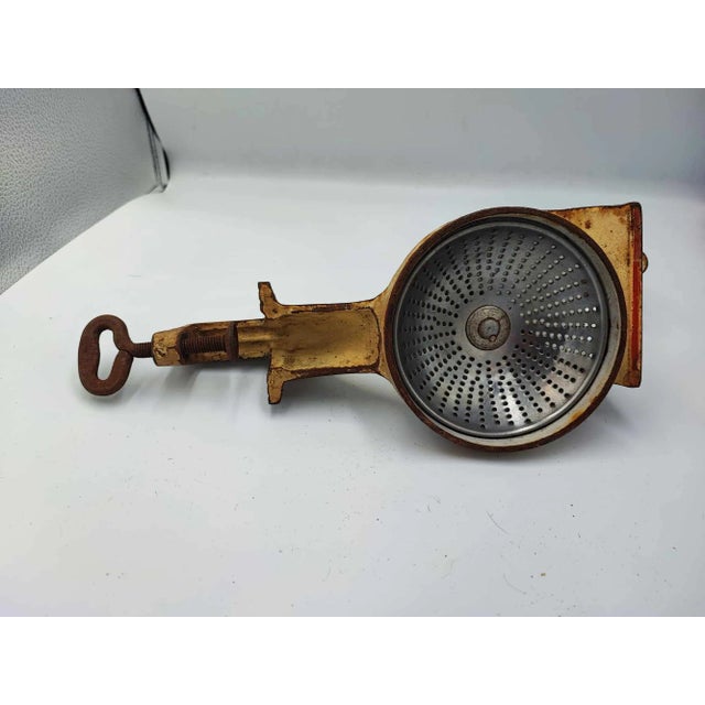 Pre-war machine, cast iron, for vegetables, Alexanderwerk, dimensions: diameter 13 cm, height 27 cm.