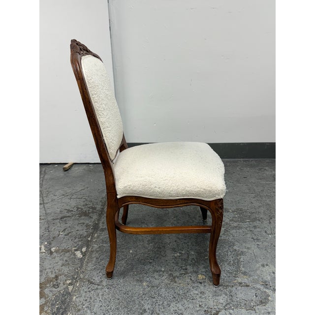 French Louis XV Style Carved Wood Side Chair, Vintage For Sale In San Francisco - Image 6 of 12