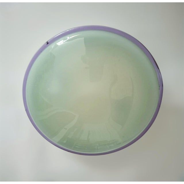 Italian 1960s Purple Murano Flush Mount For Sale - Image 3 of 12