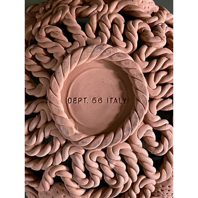 Textile Vintage Italian Terracotta Fruit Bowl For Sale - Image 7 of 7