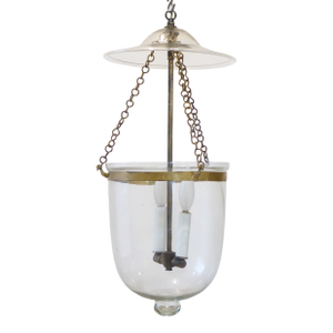 Vintage French Glass Bell Light