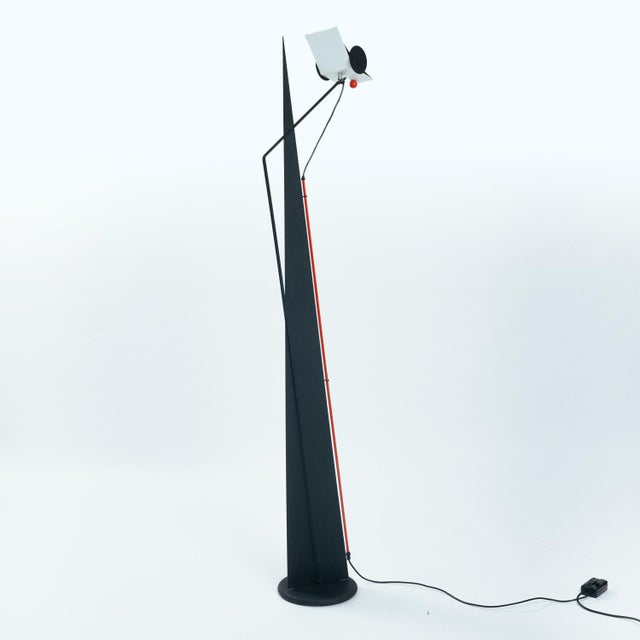 Postmodern Sculptural Kite Uplighter Floor Lamp, 1980s For Sale - Image 16 of 16