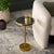 Highlight your home decor with the majestic aesthetic of the Hentry Side Table. Crafted from robust iron, this luxurious...
