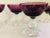 Mid-Century Modern Vintage Fostoria Purple & Clear Cocktail Glasses S/5 For Sale - Image 3 of 8