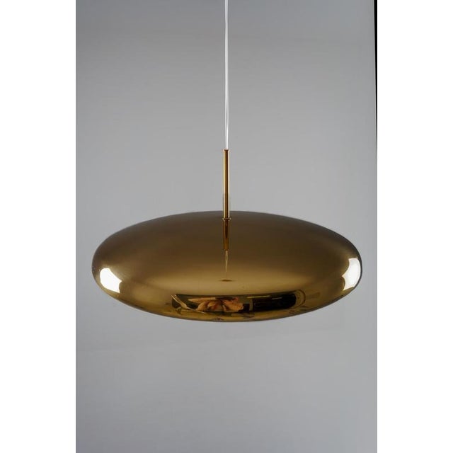 1960s Brass Pendant attributed to Eje Ahlgren for Bergboms, Sweden, 1960s For Sale - Image 5 of 15