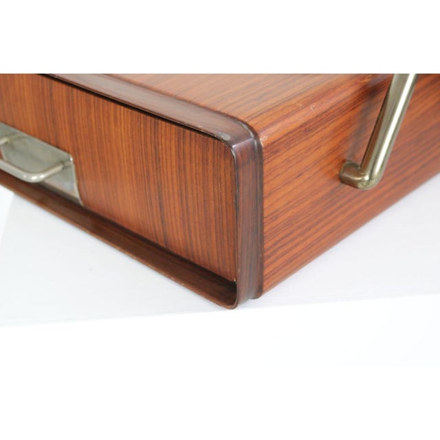 Italian Floating Bedside Tables in Rosewood by Silvio Cavatora, 1950s, Set of 2 For Sale - Image 15 of 18