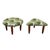 Green Danish Ottomans, Denmark, 1990s, Set of 2 For Sale - Image 8 of 8