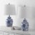 Contemporary Sandra Chinoiserie Table Lamp in White/Blue - a Pair For Sale - Image 3 of 4
