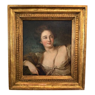 Circle of Jean-Marc Nattier, 18th Century Portrait of a Lady After the Duchesse De Châteauroux For Sale