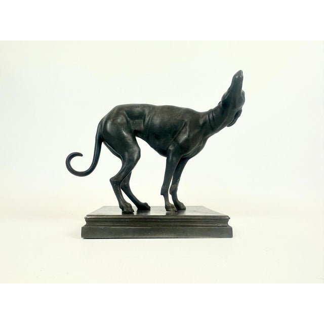French Cast Iron Greyhound Figurine, 1900s For Sale - Image 6 of 17