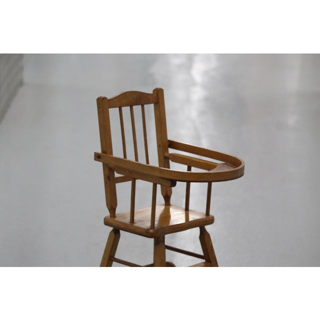 Wooden Doll High Chair, 1970s For Sale - Image 4 of 18