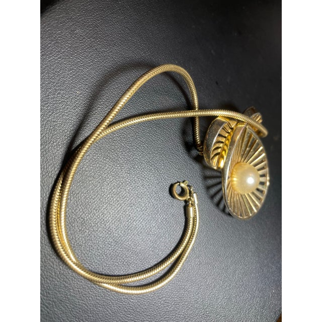 Metal Marcel Boucher Mid-Century Modern Openwork Pierced Ribs Radiating Atomic Sunburst Convertible Brooch Pendant For Sale - Image 7 of 8