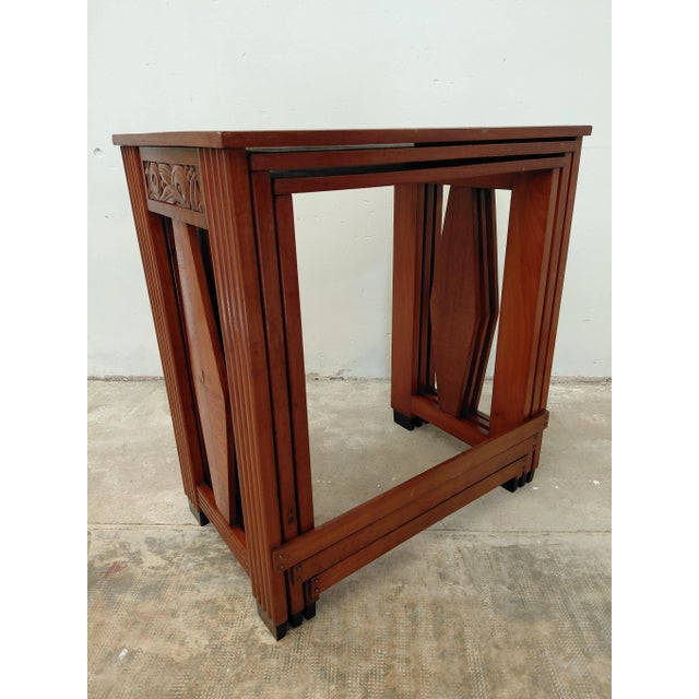 Art Deco Nesting Tables, 1930s, Set of 3 For Sale - Image 13 of 16