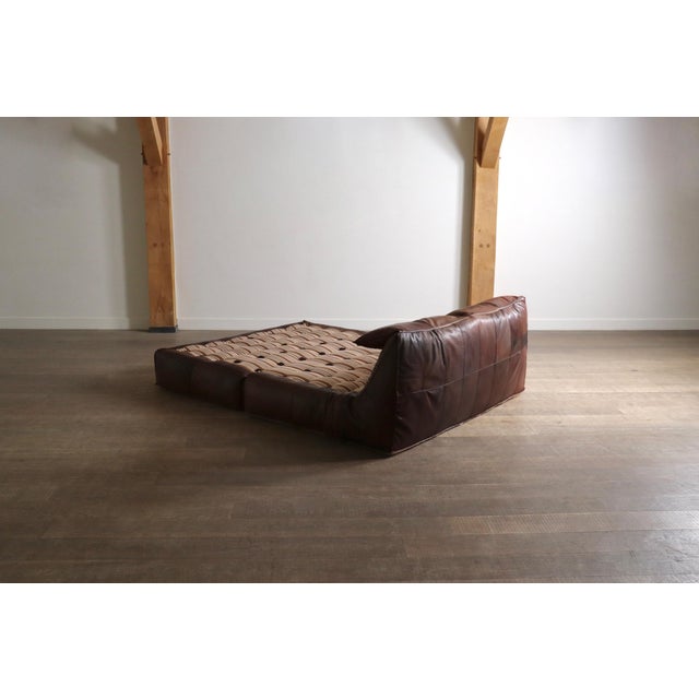Le Bambole Bed in Buffalo Leather by Mario Bellini for B&B Italia, 1970s For Sale - Image 10 of 14