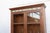 Wood Large British Colonial Glass Display Cabinet For Sale - Image 7 of 14
