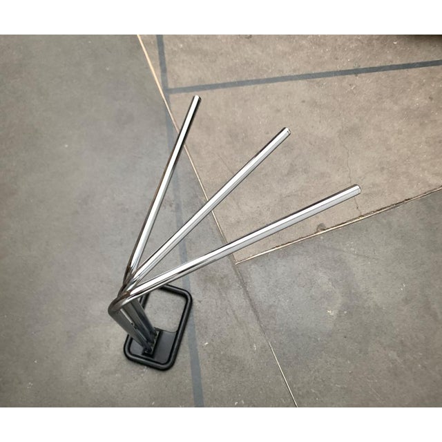 Black Vintage Postmodern French Bathroom Towel Rack from Decotec, 1980s For Sale - Image 8 of 18