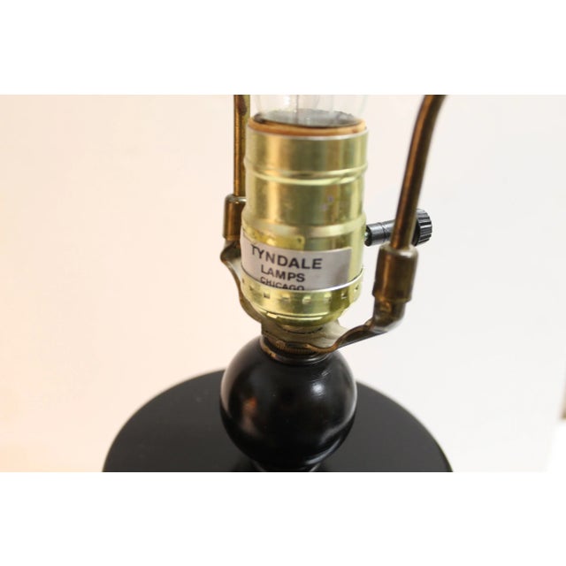 1980s 1989 Tyndale Lamp Co Small Table Lamp For Sale - Image 5 of 8