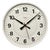 Vintage White Electric Station Wall Clock from Nedklok, 1970s For Sale