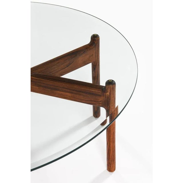 Wood Model Genius Coffee Table attributed to Illum Wikkelsø for CFC Silkeborg, 1960s For Sale - Image 7 of 9