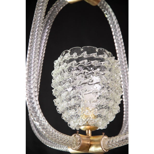 Ercole Barovier Art Deco Chandelier, 1940s For Sale - Image 11 of 12