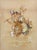 A woman must remain fashionable, even when at the beach. This late 19th-century gouache and watercolor piece, likely...