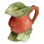 Mid 20th Century Majolica Apple Ceramic Creamer Pitcher For Sale