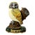 1940s Vintage Boho Chic Arts & Crafts Farmhouse Cast Iron Owl Doorstop For Sale