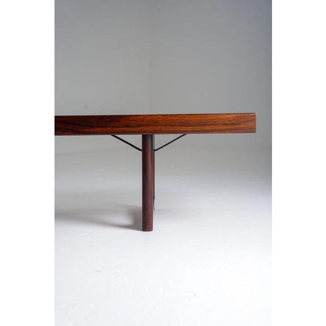 Wood Krobo Bench by Torbjørn Afdal for Mellemstrands Trevareindustri, Norway, 1960s For Sale - Image 7 of 17