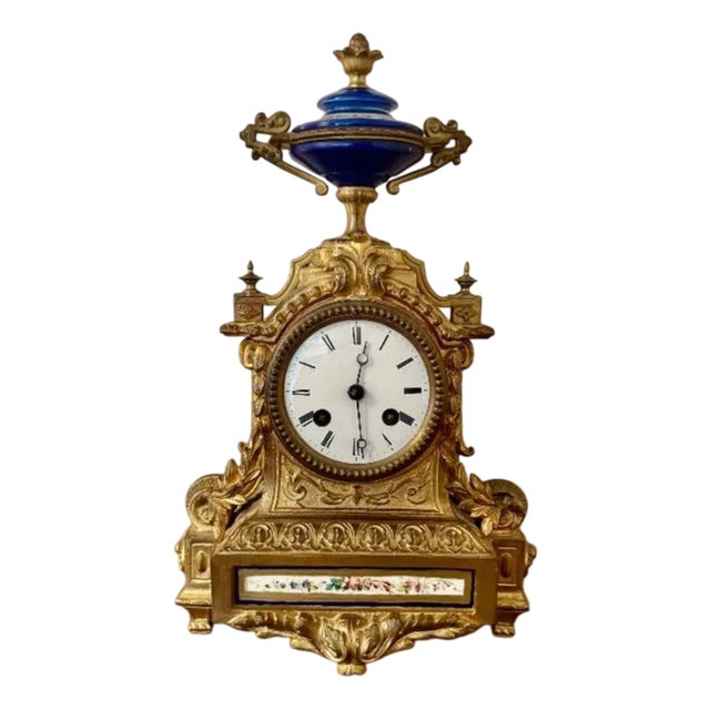 Antique French Ormolu Mantle Clock, 1860s For Sale