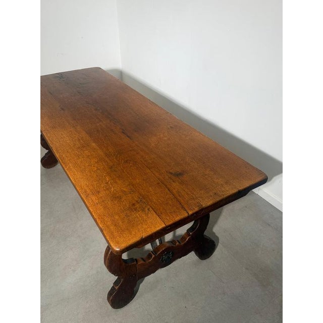 Brown 18th Century Oak Dining Table For Sale - Image 8 of 10