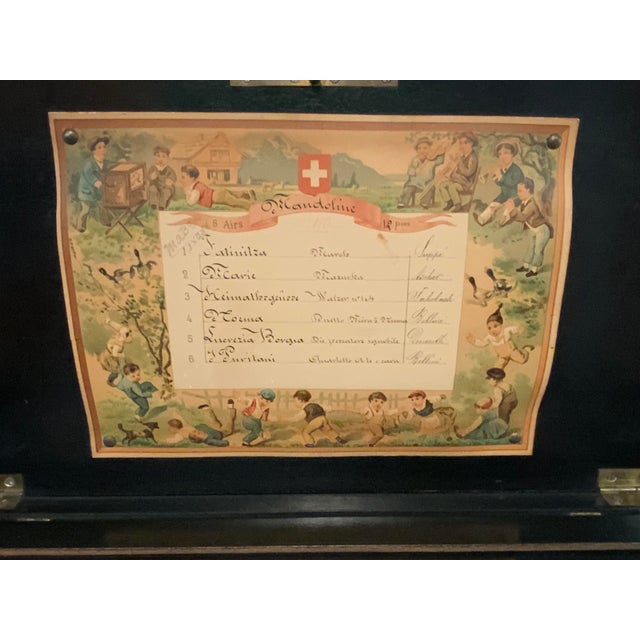Paillard Mandoline Music Box For Sale - Image 11 of 12