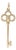 Tiffany & Co. Tiffany Keys 18k Yellow Gold Pave Diamond Key Pendant For Sale
