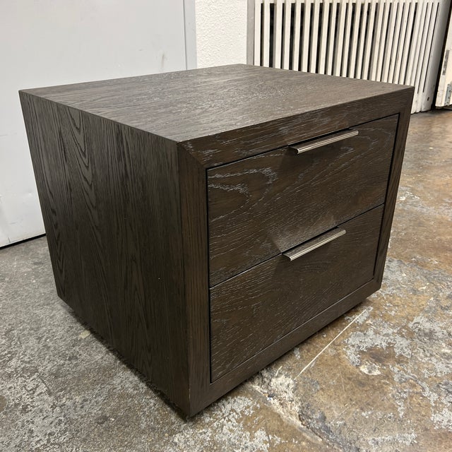 Restoration Hardware Machinto Closed Nightstand Chairish