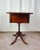 Wood Early 20th Century Duncan Phyfe Revival Lyre Pedestal Mahogany Pembroke Side Table For Sale - Image 7 of 12