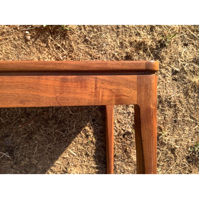 Wood Mid 19th Century Walnut Side Table by Kipp Stewart and Macdougall for Drexel Declaration For Sale - Image 7 of 11