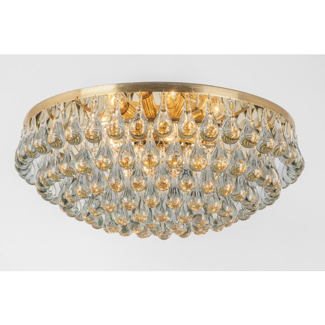 Murano Glass Tear Drop Chandelier by C. Palme, Germany, 1970s For Sale - Image 3 of 16