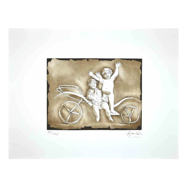 Giacomo Manzú, Giulia and Mileto, Etching, 1970 For Sale