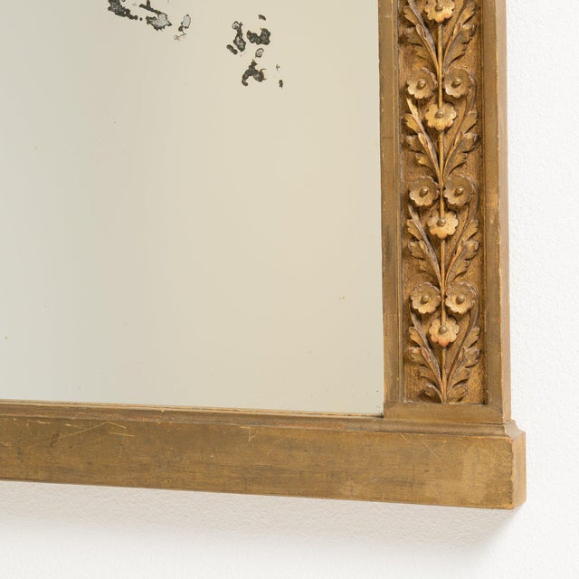 19th Century 19th Century France Gold Wood Mirror For Sale - Image 5 of 9