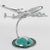 Desktop Airplane Model for Air France, Aluminum Lockheed Constellation, 1950 For Sale In Atlanta - Image 6 of 11
