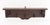 Arts and Crafts Oak Wall-Hanging Coat Rack, with carved scroll and bouquet motif with wrought iron hooks and two ring...
